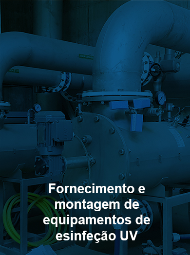 Fornecimiento montagem de equipamentos desinfeçao UV